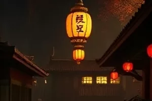 《旧唱片与狗》剧照，唱针落下，狗趴在音箱旁